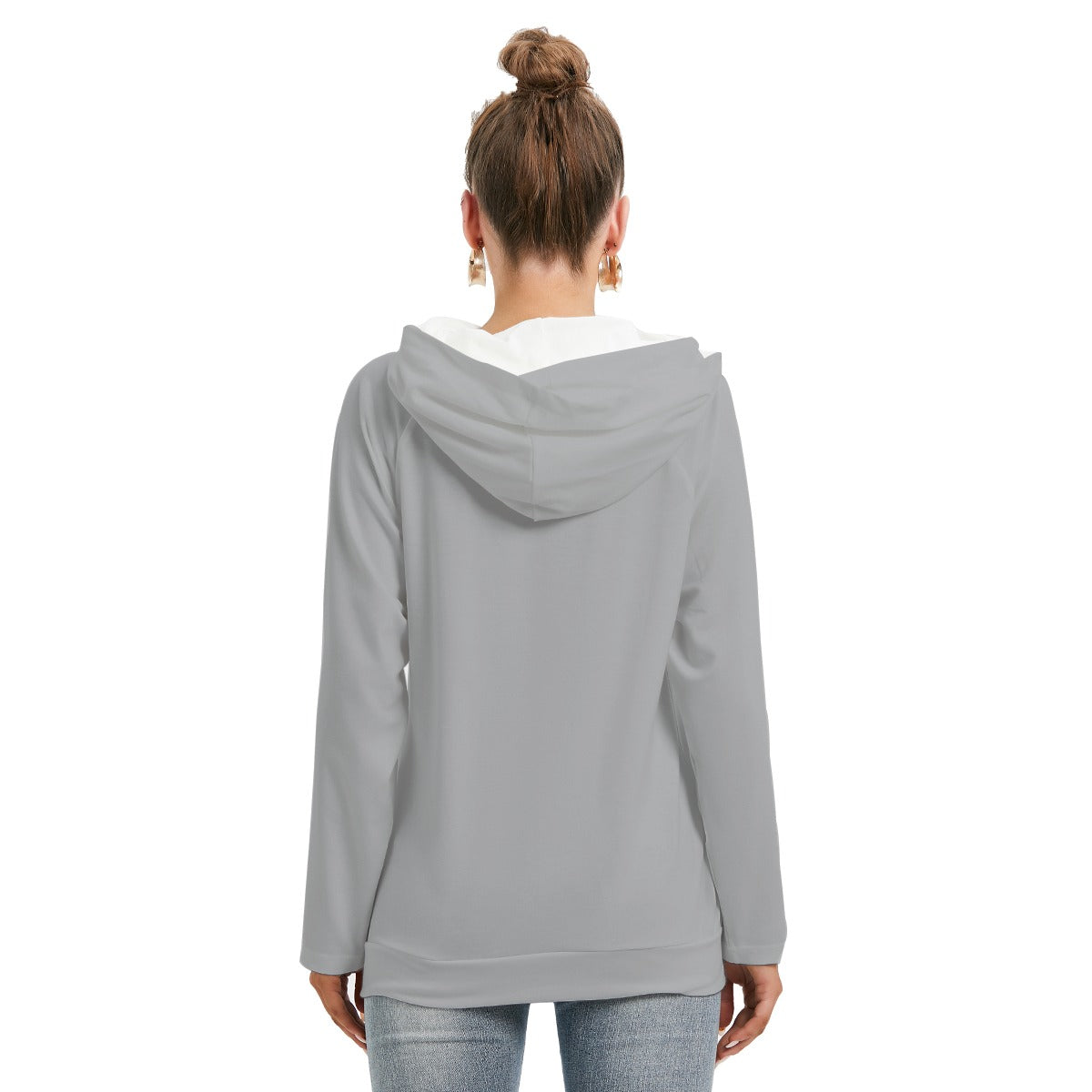 All-Over Print Women's Hoodie With Double Hood