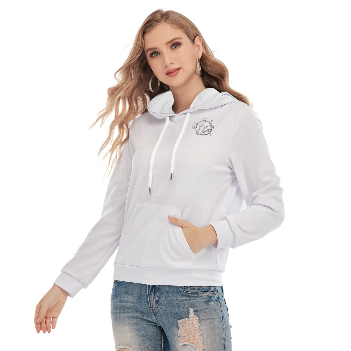 All-Over Print Women's Slim Pullover Hoodie