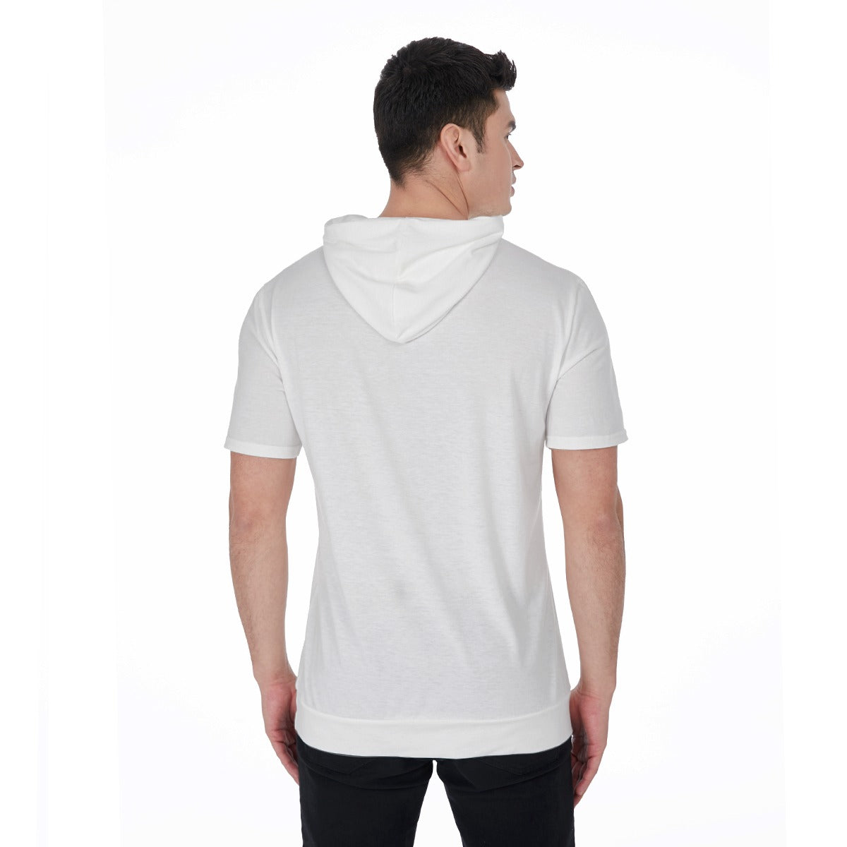 All-Over Print Men's Short Sleeve Hoodie T-Shirt