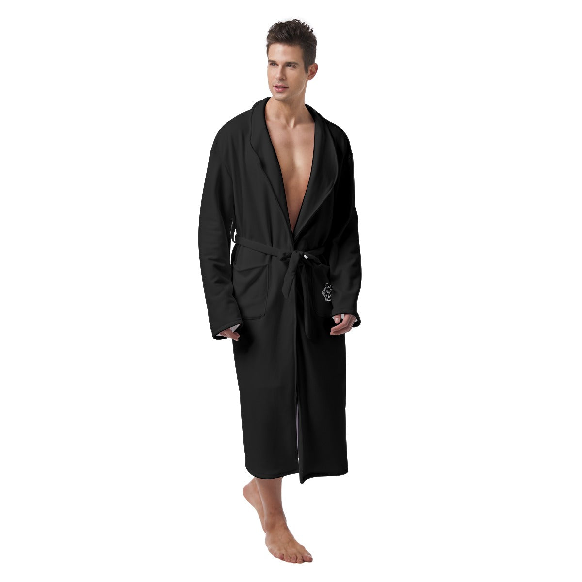 All-Over Print Men's Heavy Fleece Robe