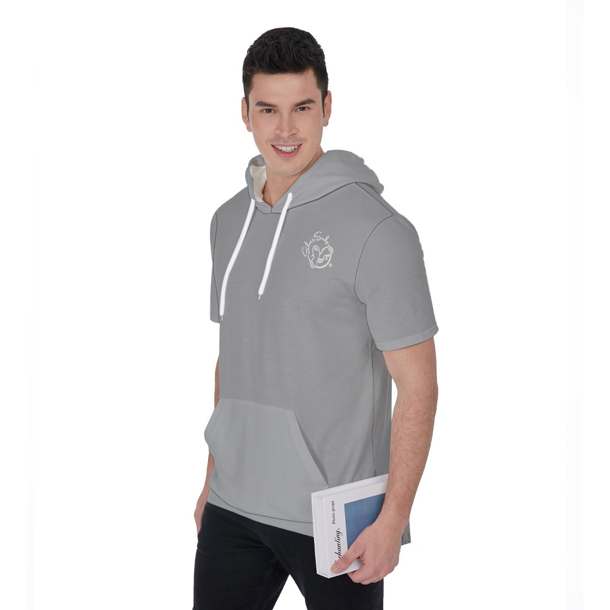 All-Over Print Men's Short Sleeve Hoodie T-Shirt