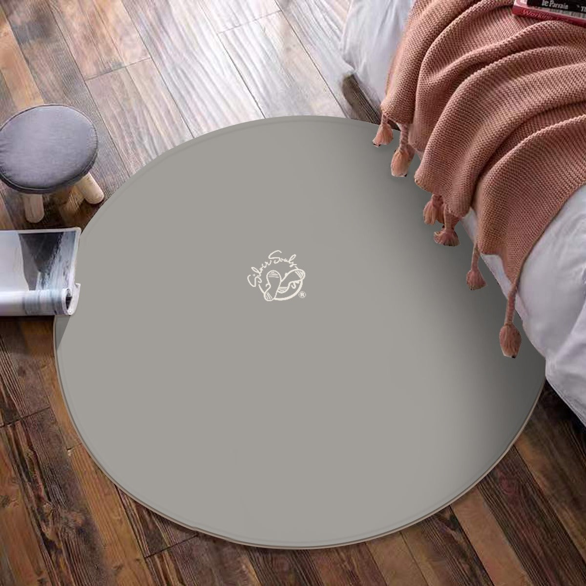 Foldable round mat