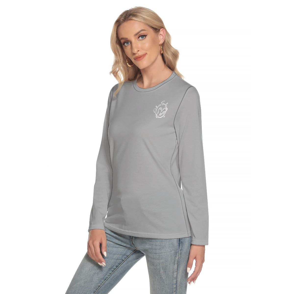 All-Over Print Women's O-neck Long Sleeve T-shirt