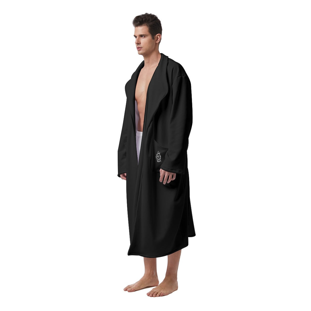 All-Over Print Men's Heavy Fleece Robe