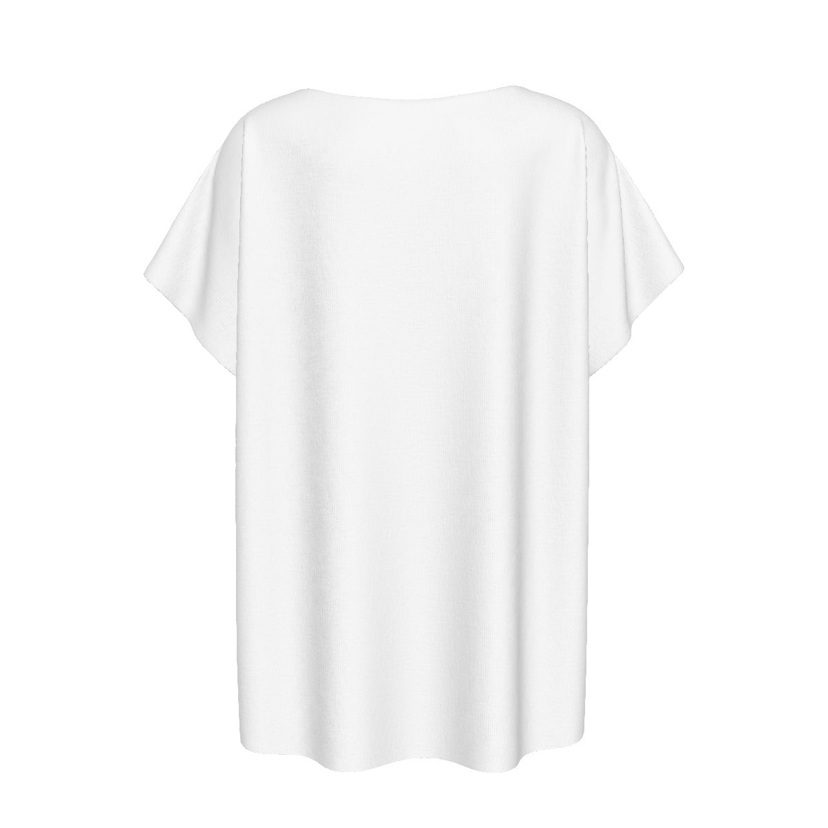 All-Over Print Women's Curved Hem T-shirt (Plus Size)