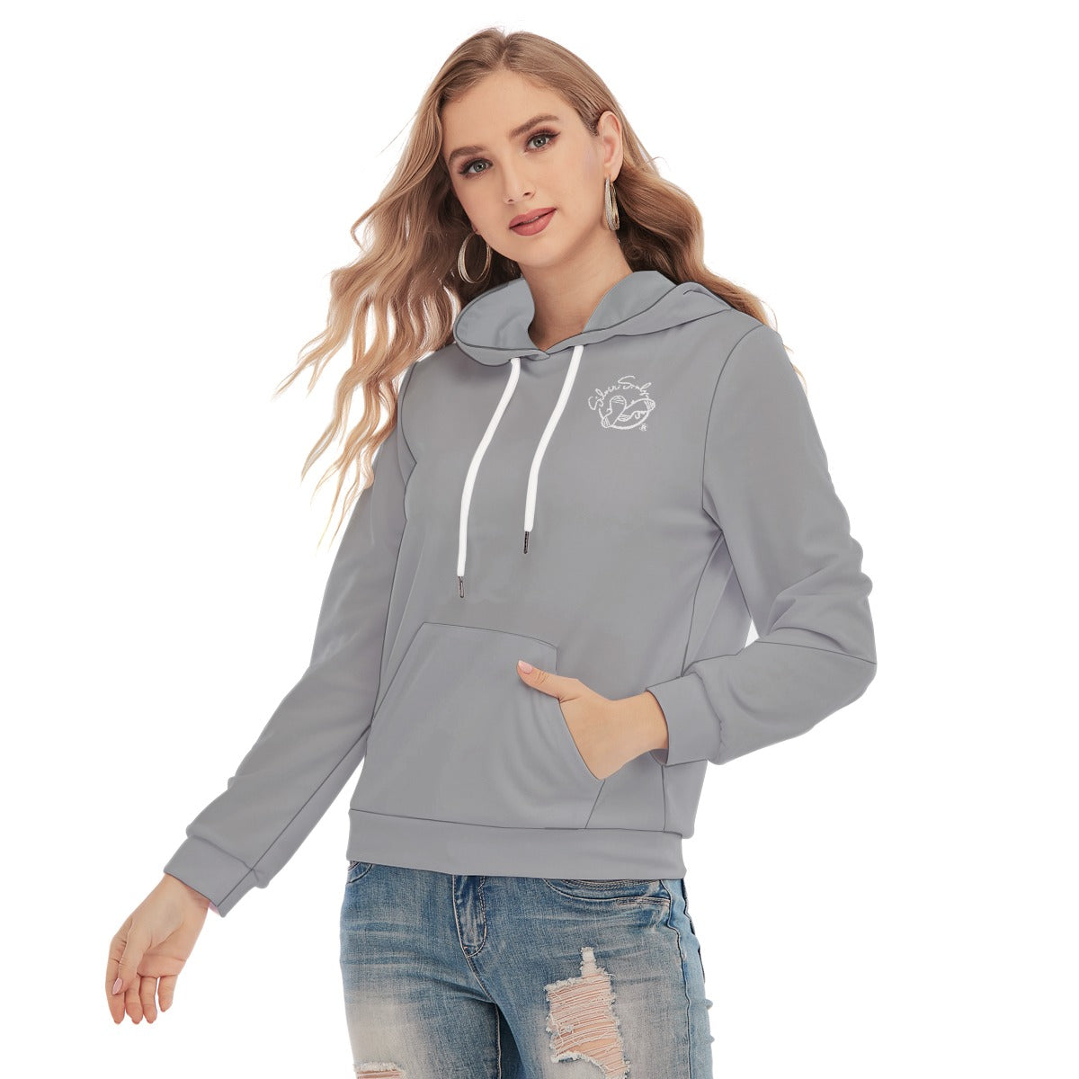 All-Over Print Women's Slim Pullover Hoodie