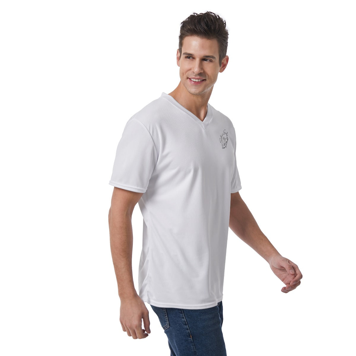 All-Over Print Men's V-Neck T-Shirt