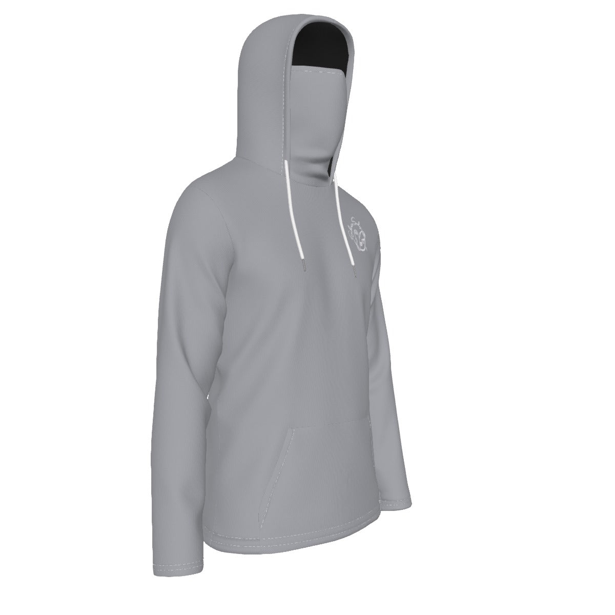 All-Over Print Men's Pullover Hoodie With Mask