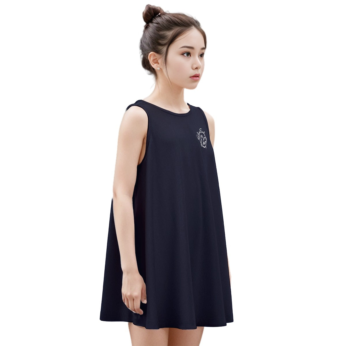 All-Over Print Kid's Sleeveless Dress | 180GSM Cotton