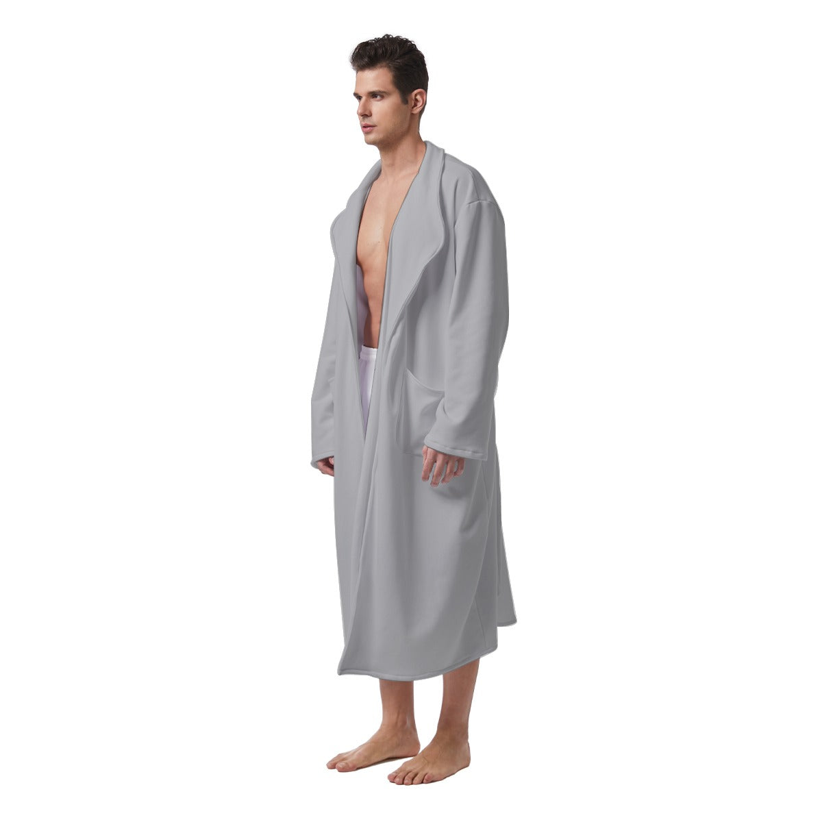 All-Over Print Men's Heavy Fleece Robe