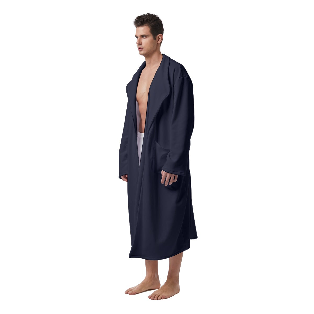 All-Over Print Men's Heavy Fleece Robe