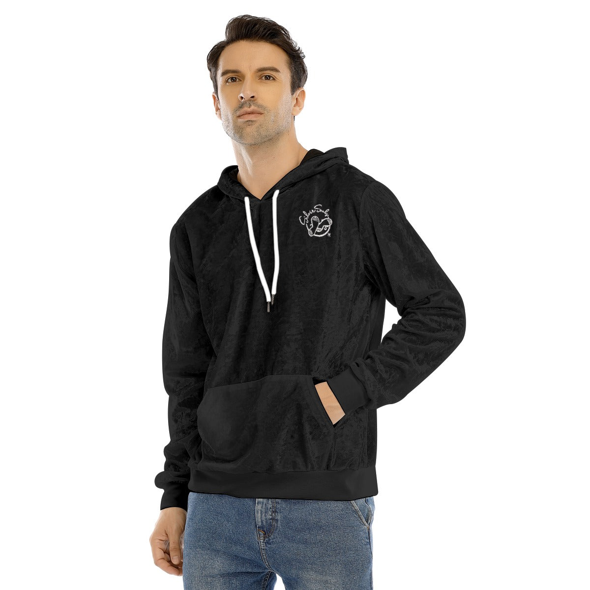 All-Over Print Men's Pullover Hoodie | Velvet