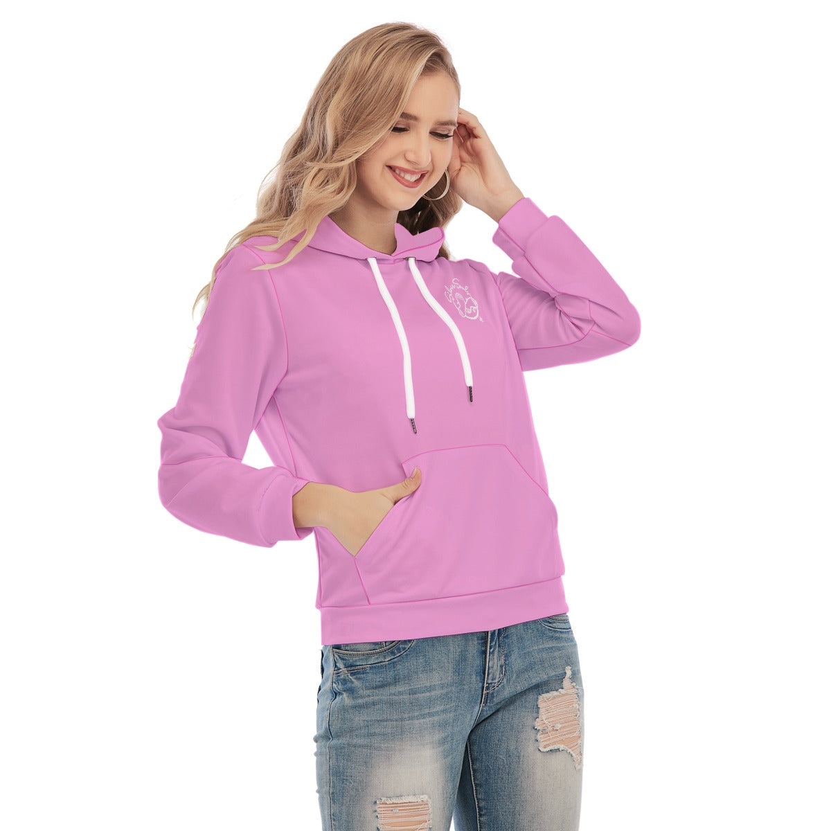 All-Over Print Women's Slim Pullover Hoodie