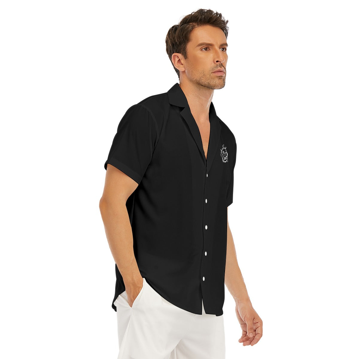 All-Over Print Men's Deep V-neck Short Sleeve T-shirt