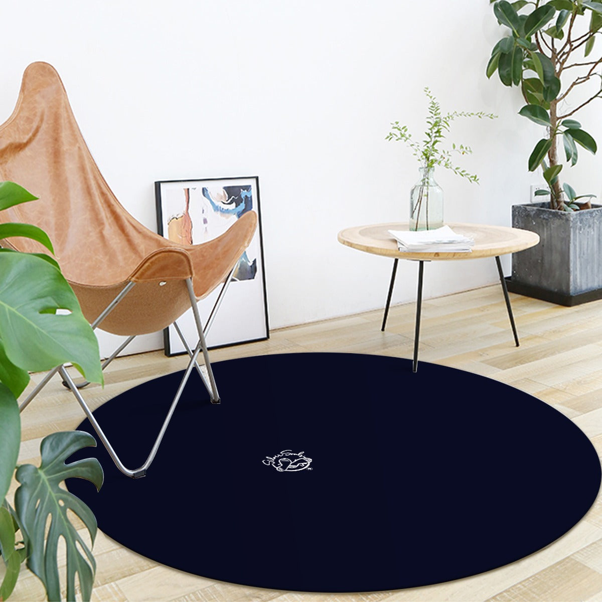 Foldable round mat