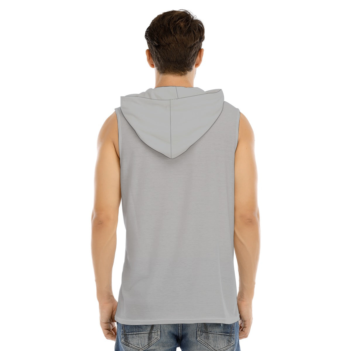 All-Over Print Men's Tank Hooded Vest