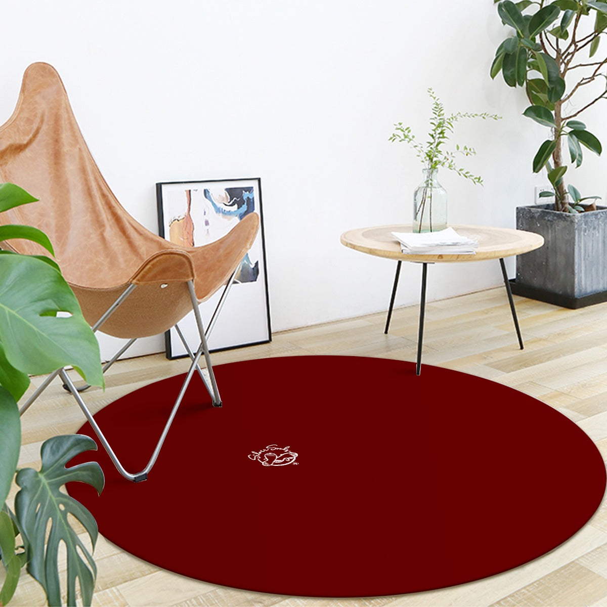 Foldable round mat