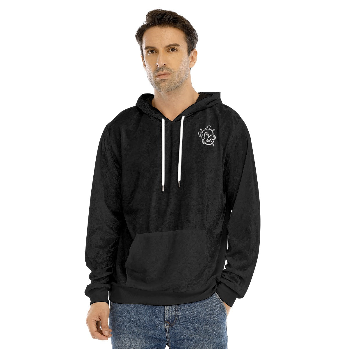 All-Over Print Men's Pullover Hoodie | Velvet