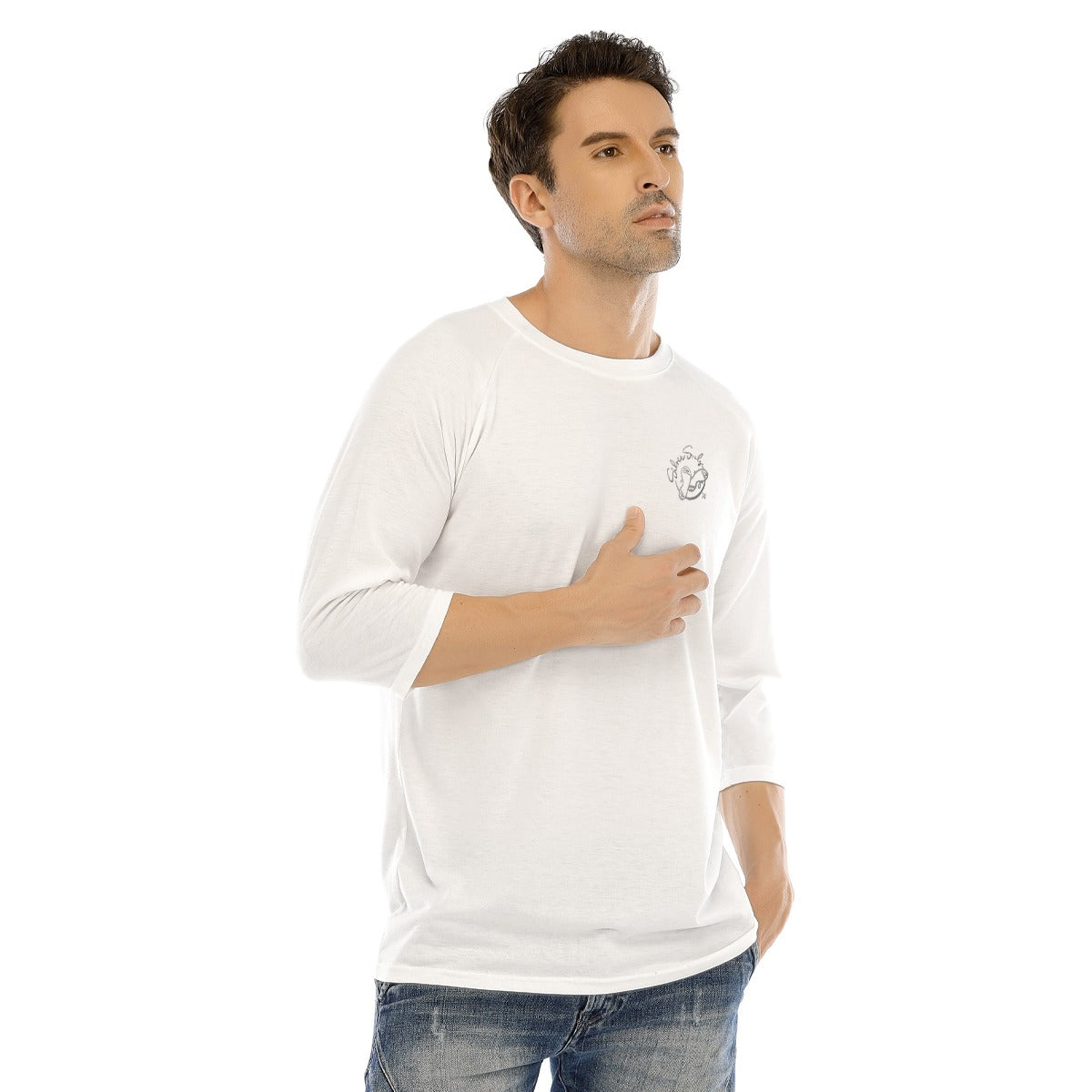 All-Over Print Men's O-neck Raglan Sleeve T-shirt