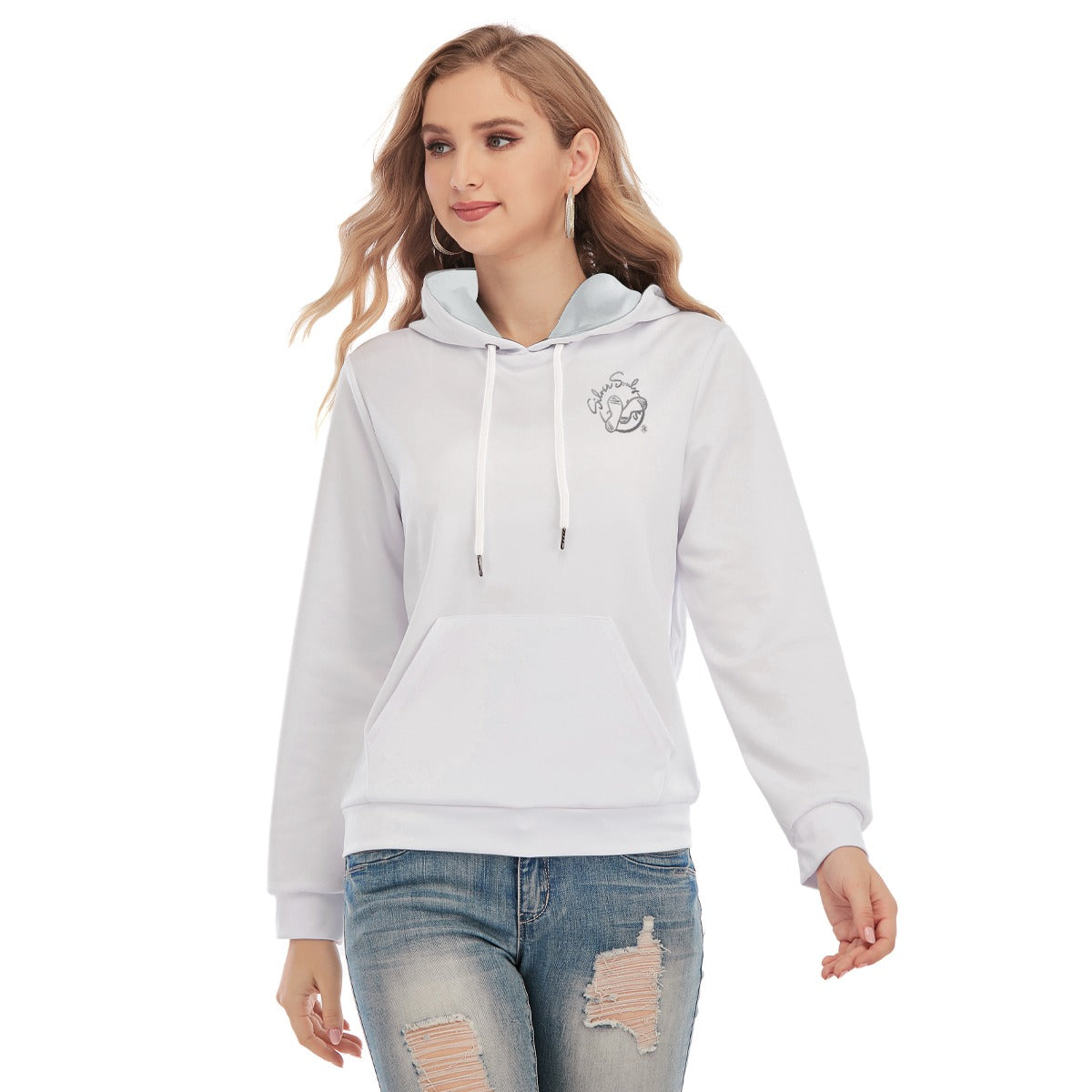 All-Over Print Women's Slim Pullover Hoodie