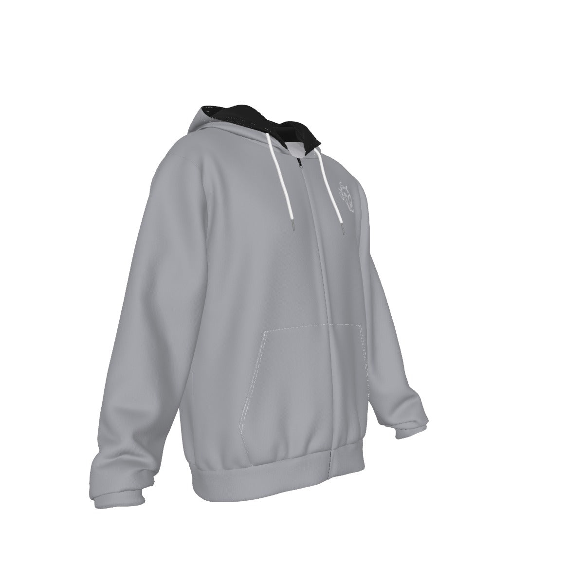 All-Over Print Men's Mirco Fleece Zip Up Hoodie