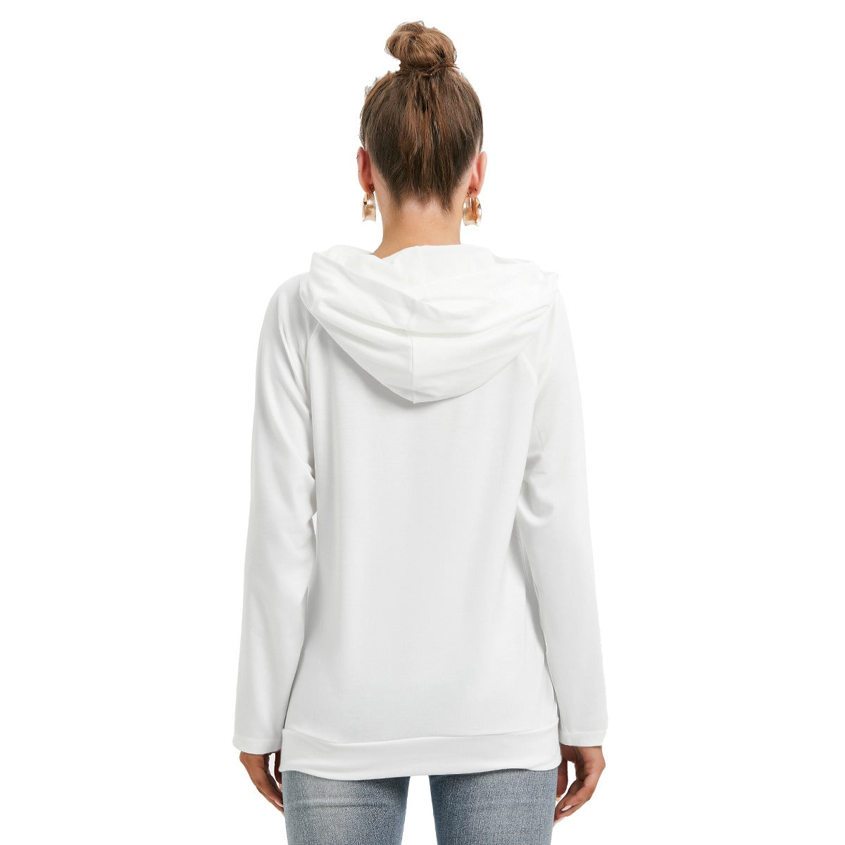 All-Over Print Women's Hoodie With Double Hood