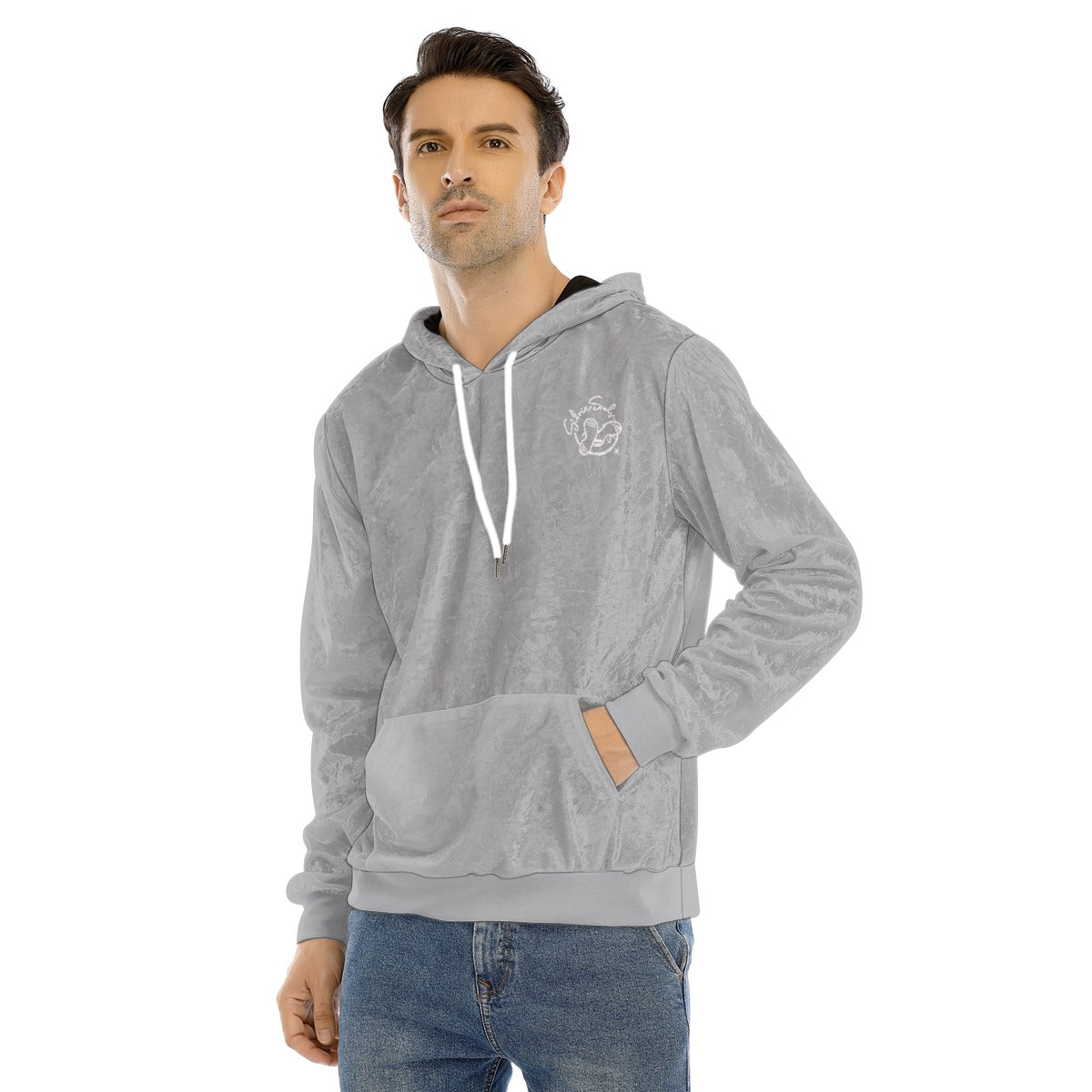 All-Over Print Men's Pullover Hoodie | Velvet