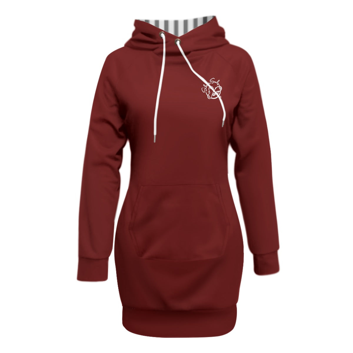 All-Over Print Women's Pullover Hoodie With Raglan Sleeve