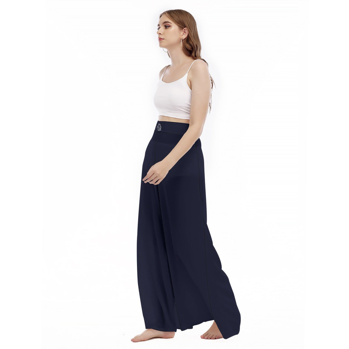 All-Over Print Women's High Waist Wide Leg Trousers