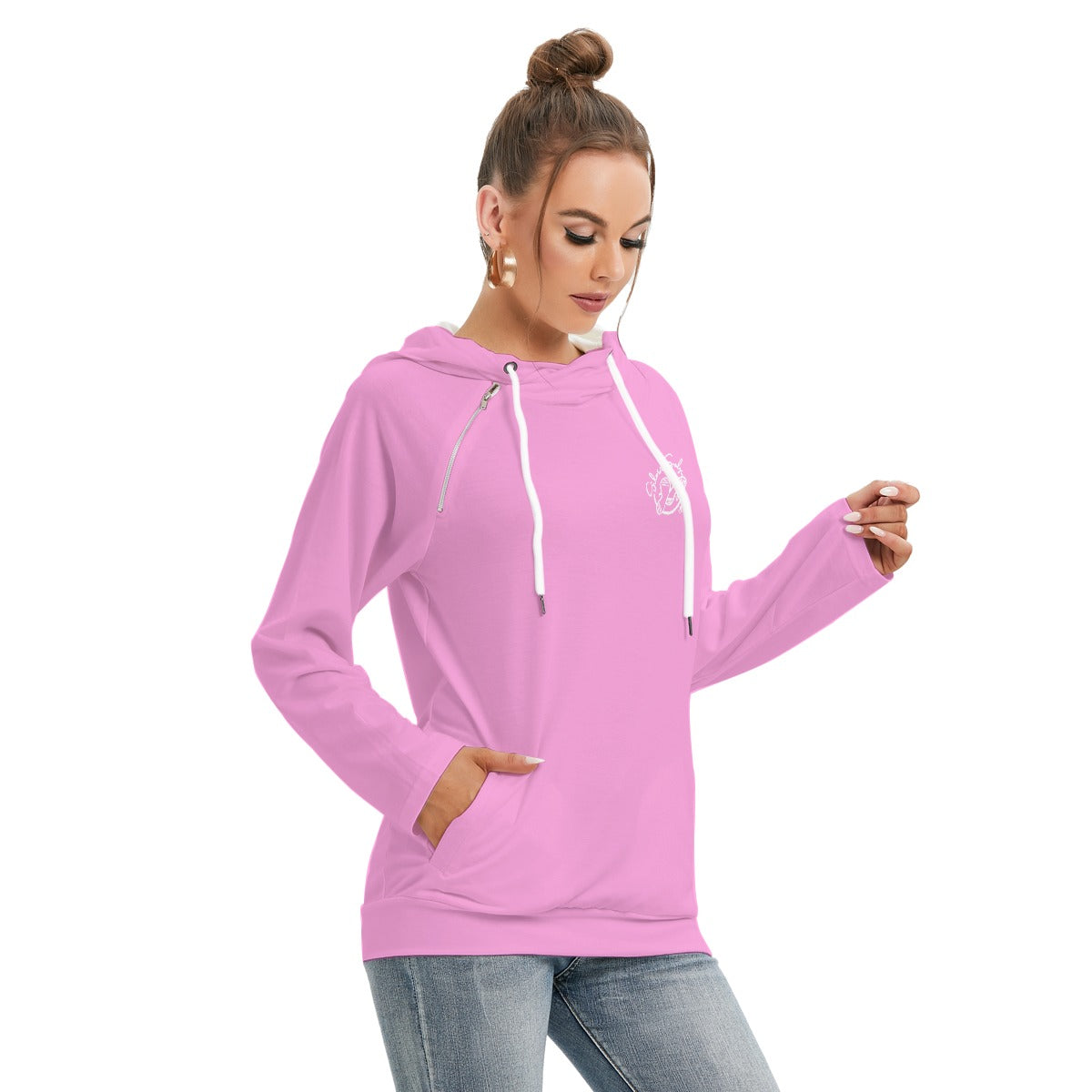 All-Over Print Women's Hoodie With Double Hood