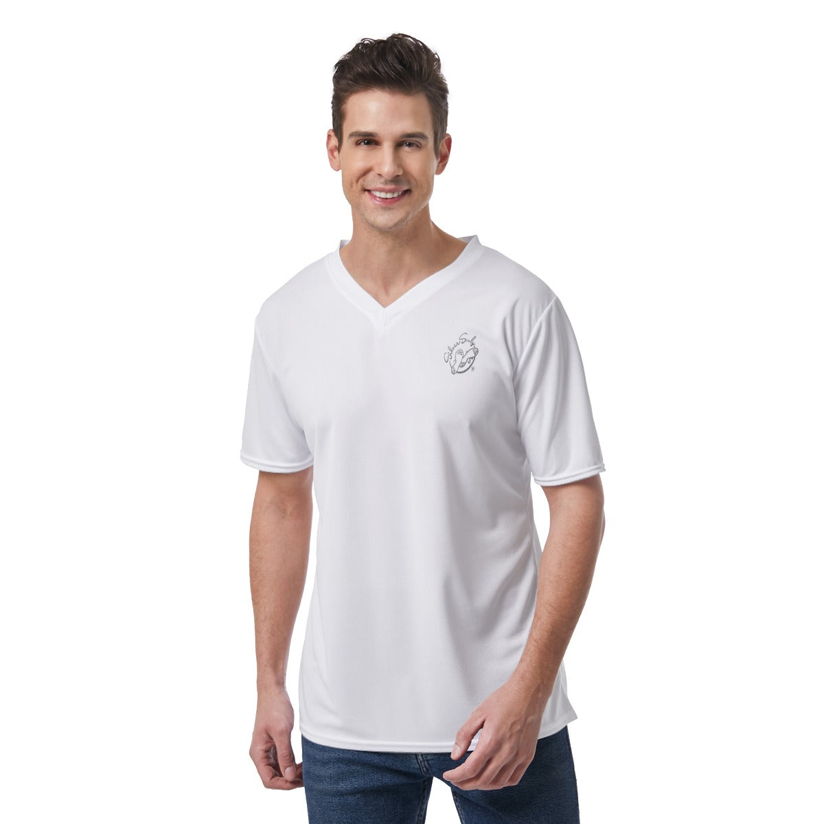 All-Over Print Men's V-Neck T-Shirt