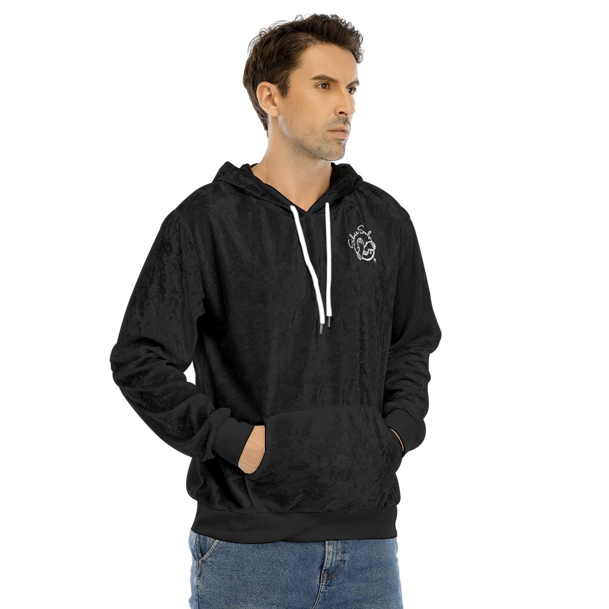 All-Over Print Men's Pullover Hoodie | Velvet