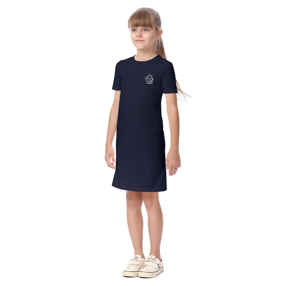 All-Over Print Kid's Short Sleeve Dress