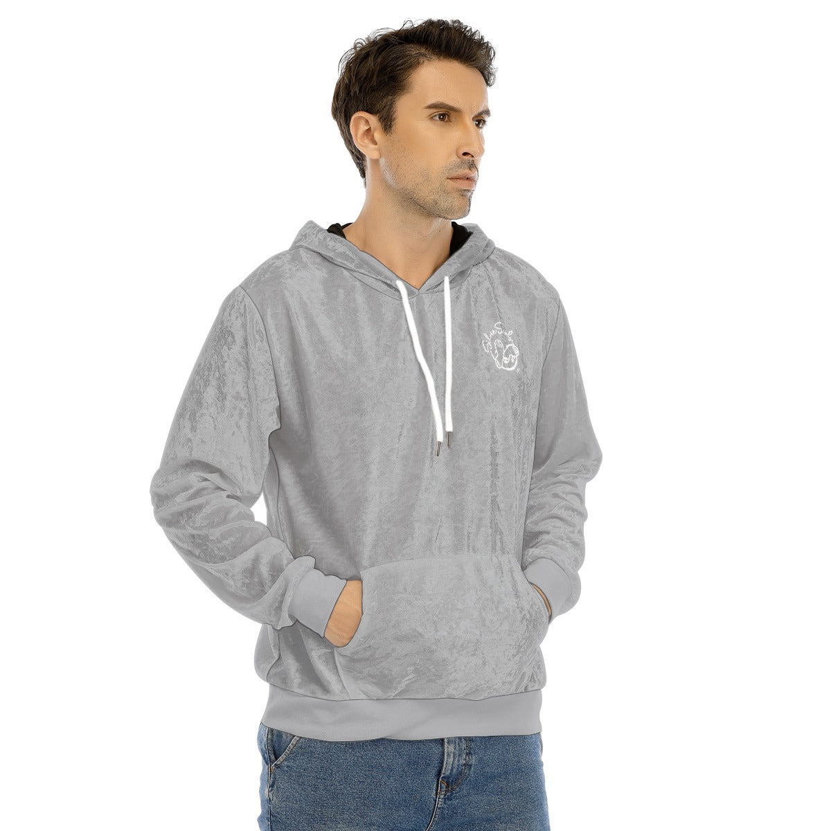 All-Over Print Men's Pullover Hoodie | Velvet