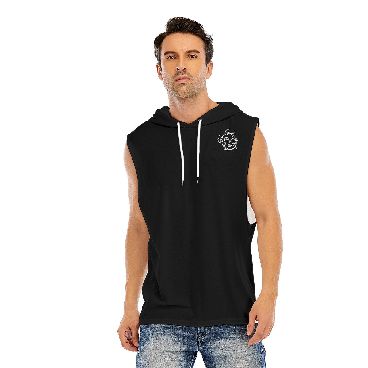 All-Over Print Men’s Sleeveless Pullover Hoodie