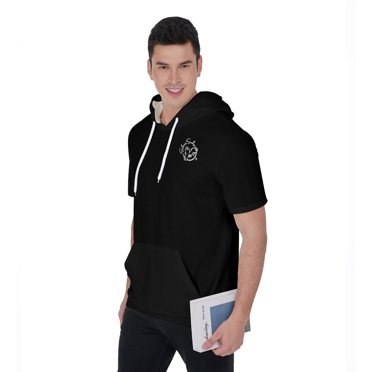 All-Over Print Men's Short Sleeve Hoodie T-Shirt