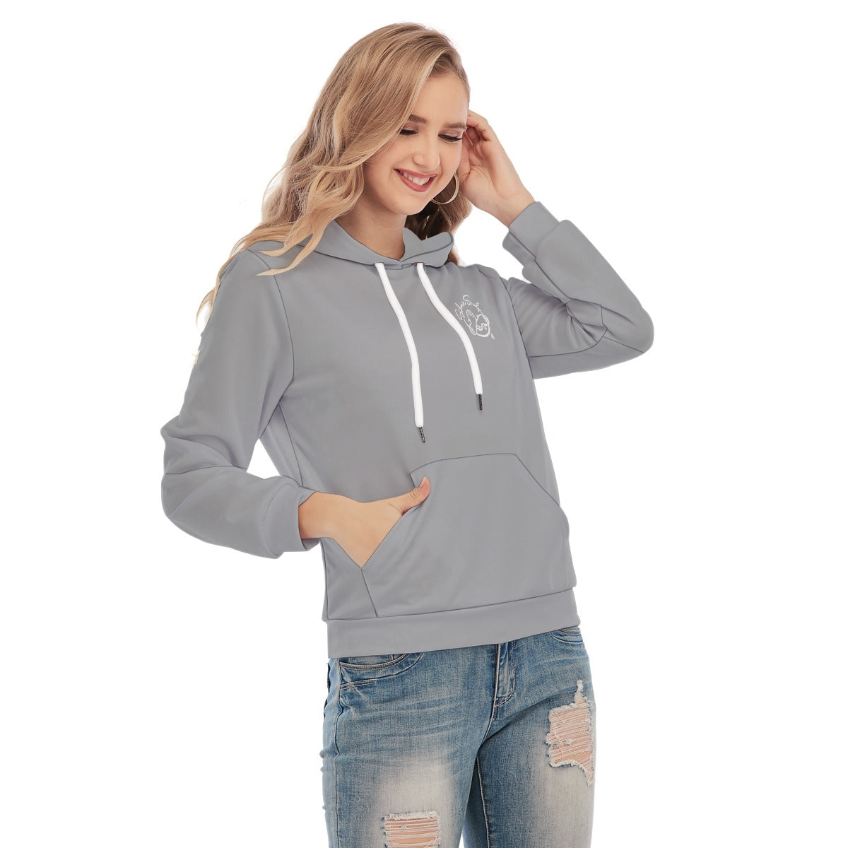 All-Over Print Women's Slim Pullover Hoodie