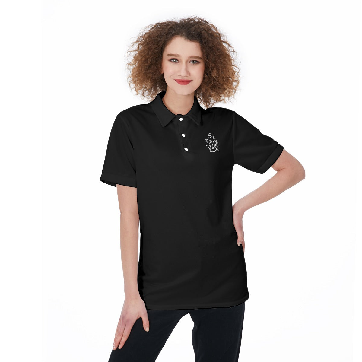 All-Over Print Women's Polo Shirt