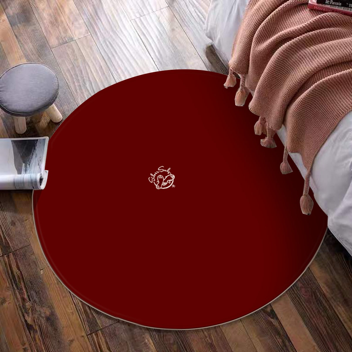 Foldable round mat