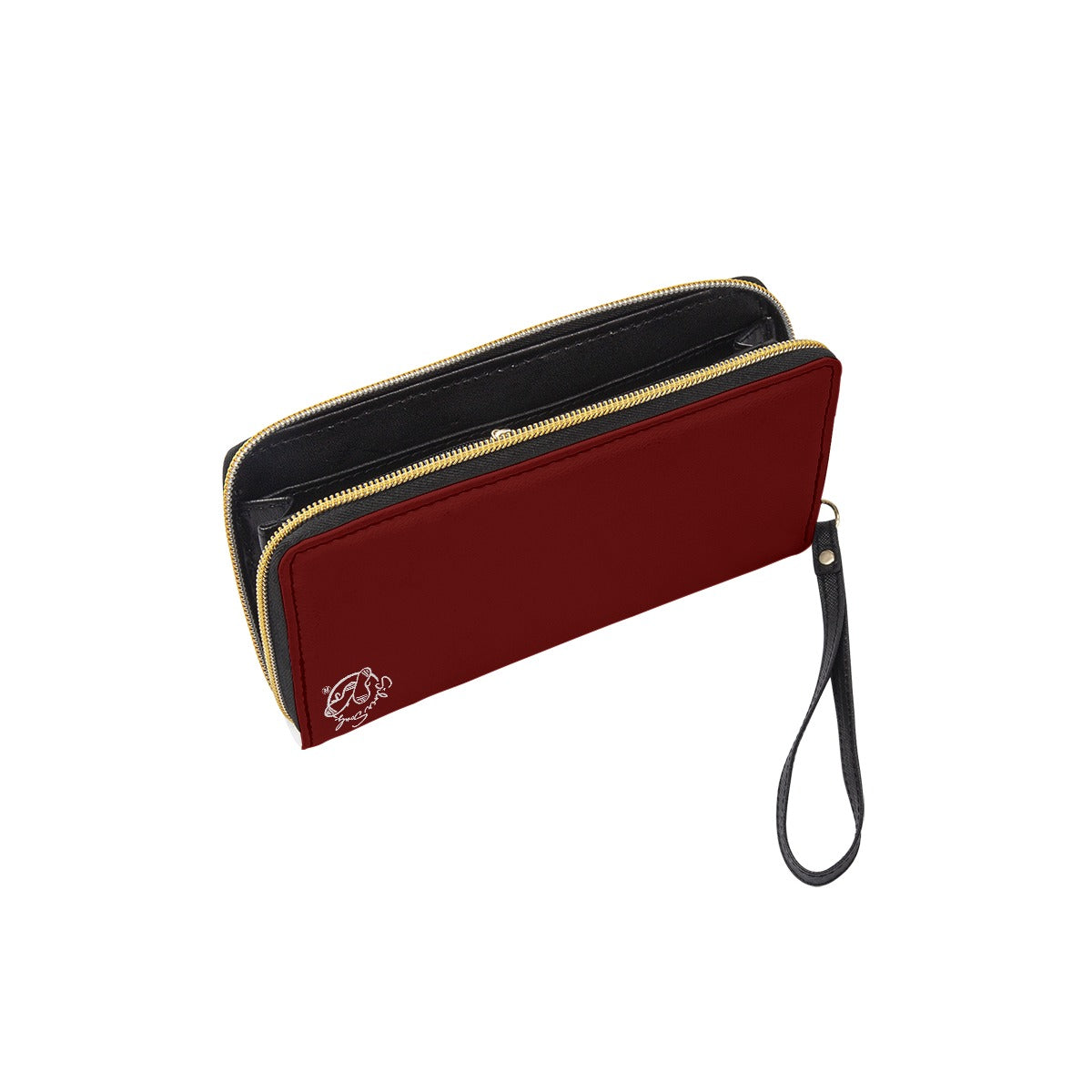 Long Wallet With Black Hand Strap