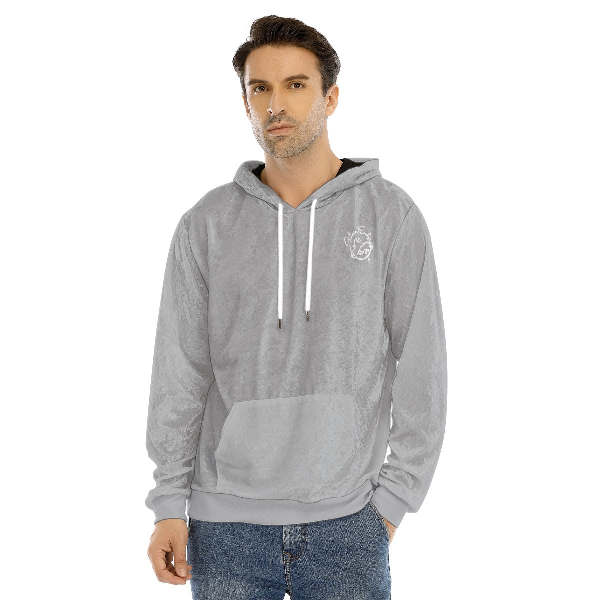 All-Over Print Men's Pullover Hoodie | Velvet