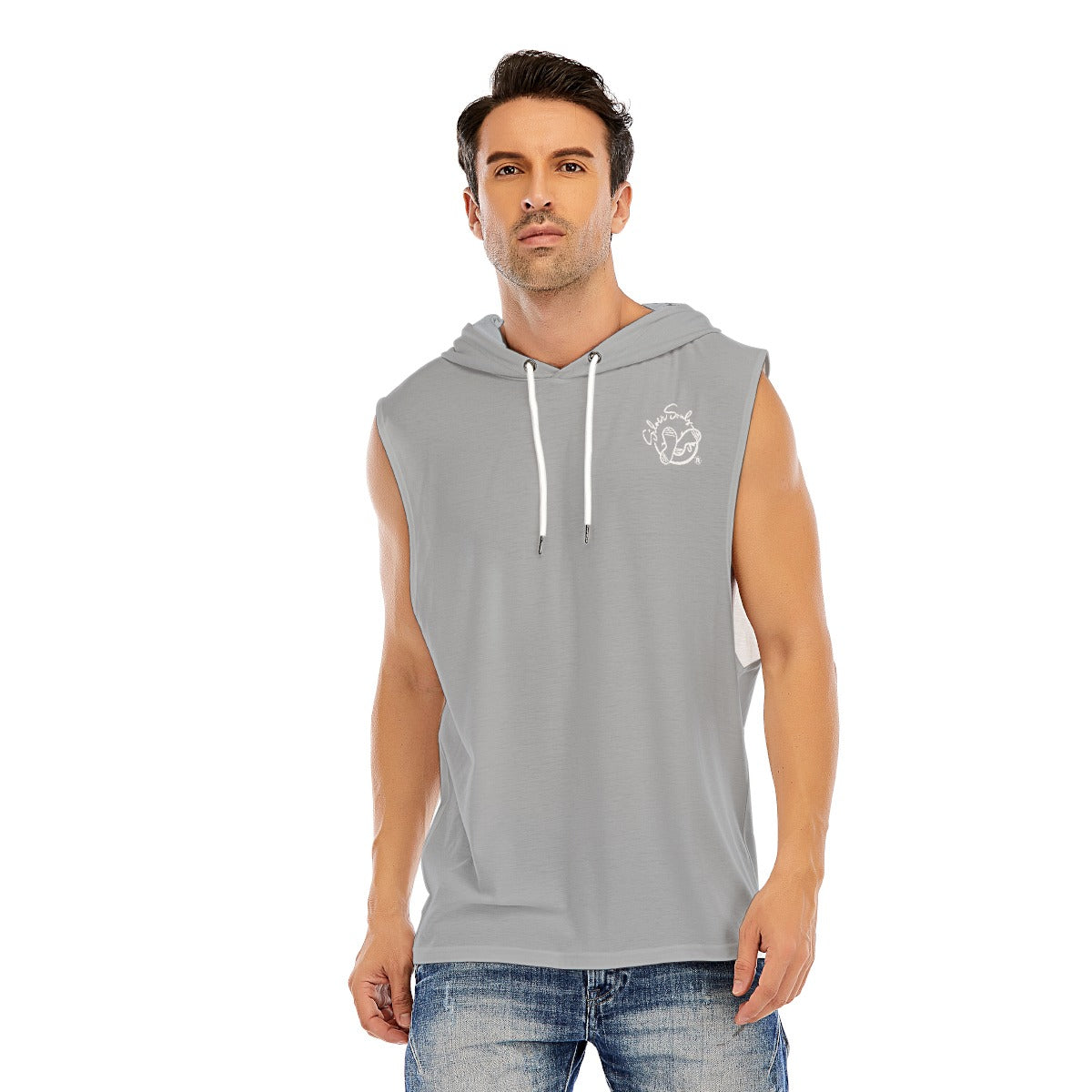 All-Over Print Men’s Sleeveless Pullover Hoodie