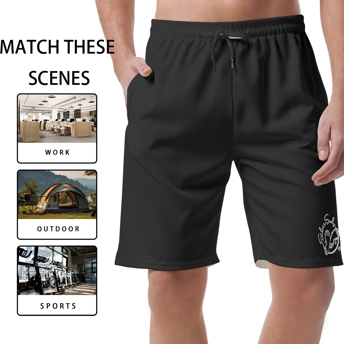 All-Over Print Men's Short Pants