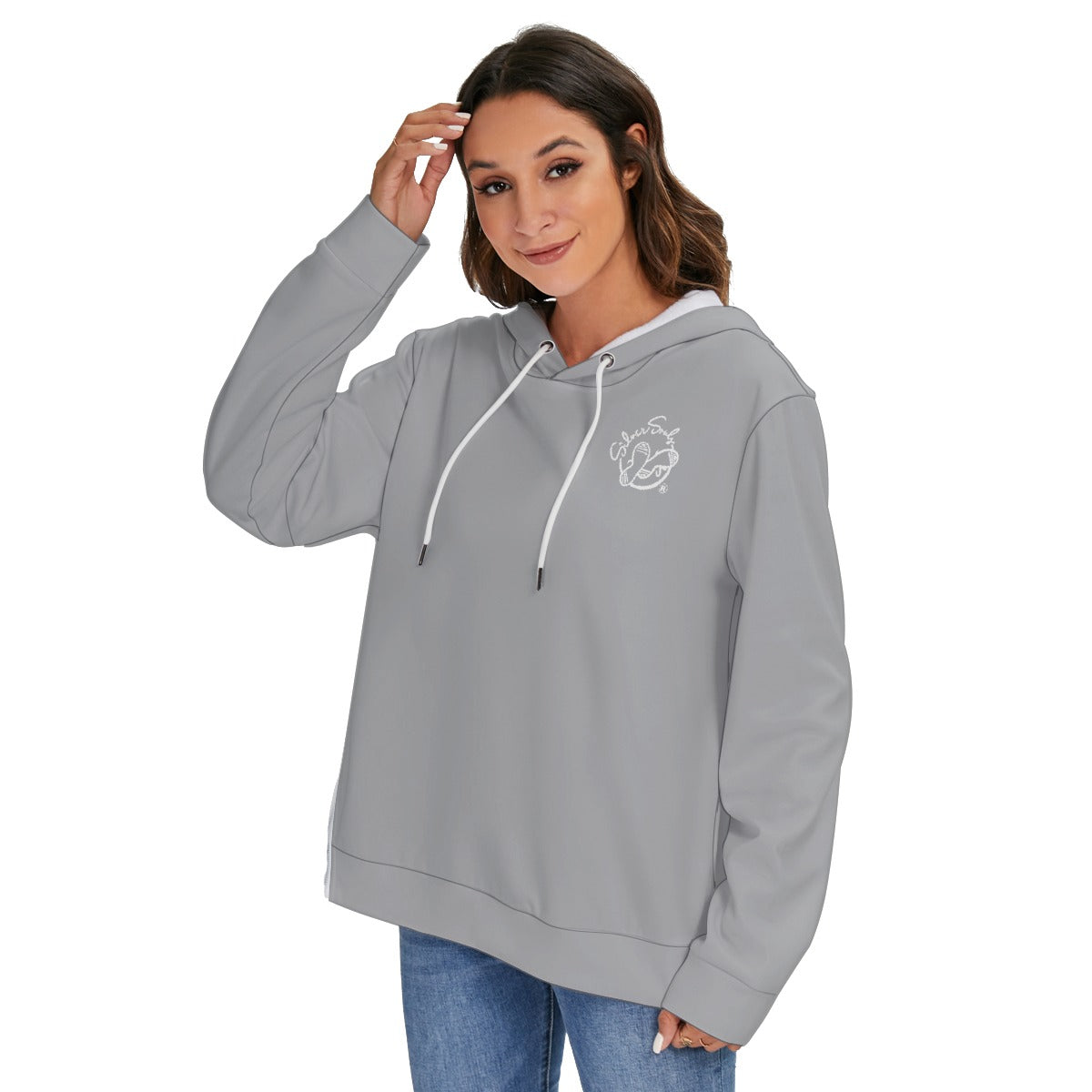 All-Over Print Women's Heavy Fleece Zip-on-the-Side Hoodie