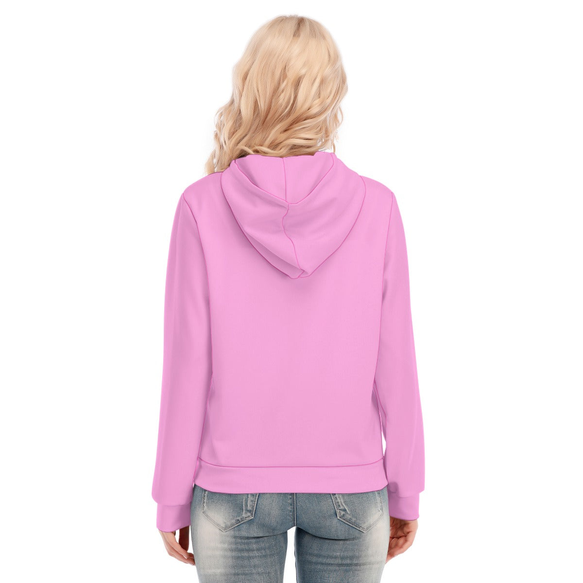 All-Over Print Women's Hoodie With Zipper