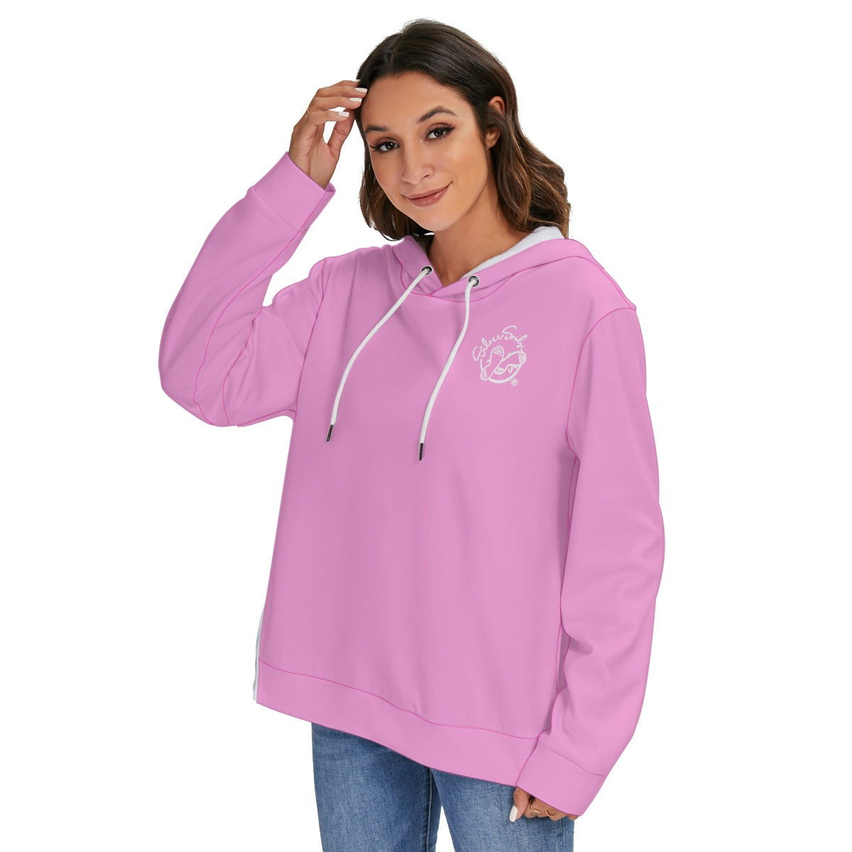 All-Over Print Women's Heavy Fleece Zip-on-the-Side Hoodie