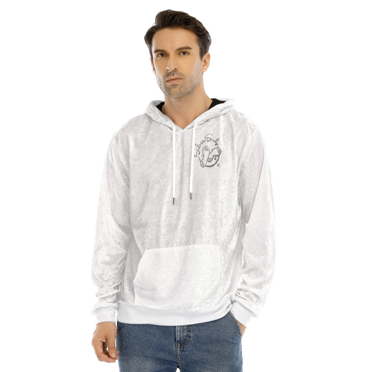 All-Over Print Men's Pullover Hoodie | Velvet